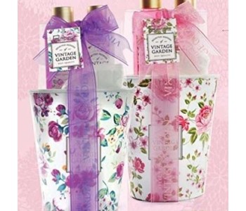 IDC inst. select peonies vintage garden basket set