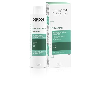 Champô Vichy Purificante cabelos oleosos Dercos Oil Control 200ml