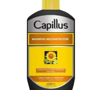Shampo reconstrutor queratina e O. girassol 400ml Capillus