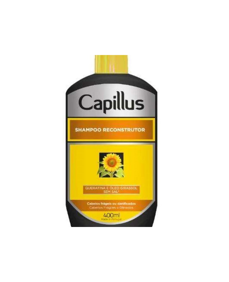 Shampo reconstrutor queratina e O. girassol 400ml Capillus
