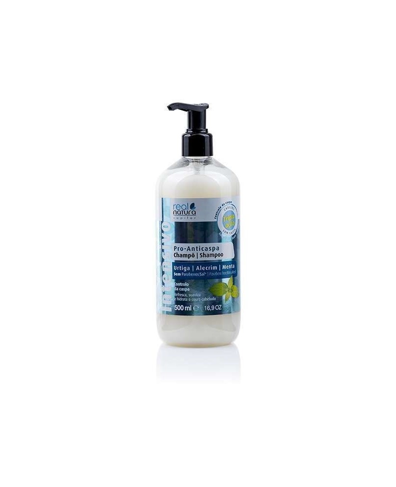 CHAMPÔ SEM SAL PRO-ANTICASPA 500ml REAL NATURA