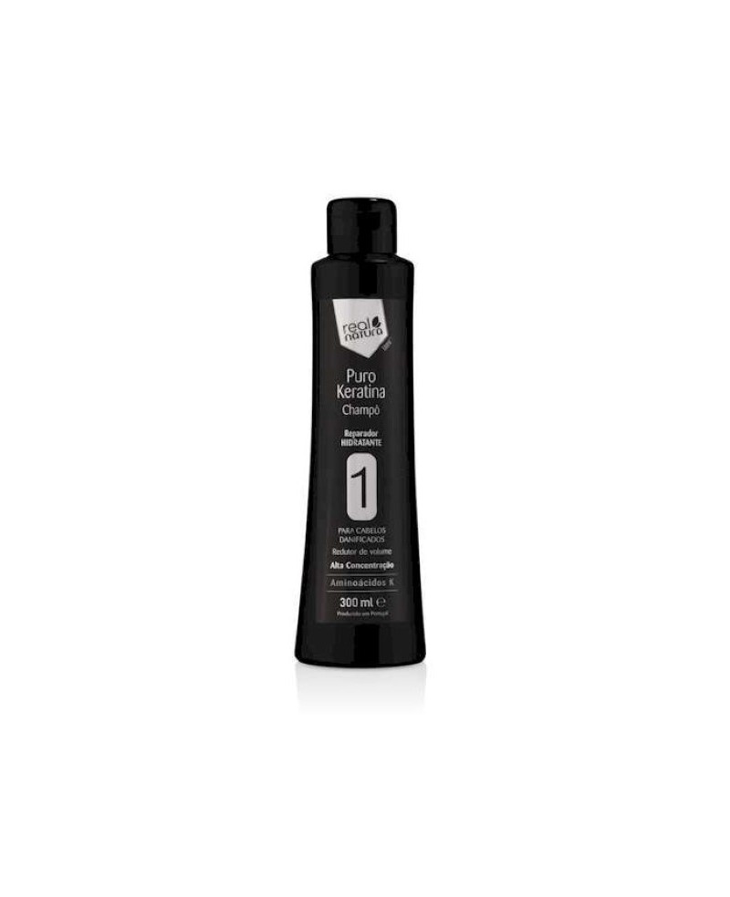 CHAMPÔ SEM SAL PURO KERATINA 300ml REAL NATURA