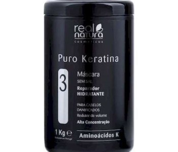 MASCARA SEM SAL PURO KERATINA 1KG Real Natura