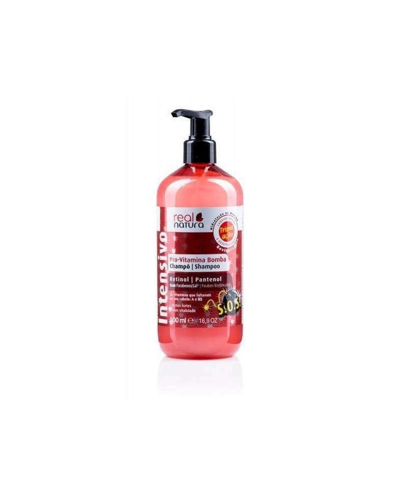 CHAMPÔ SEM SAL PRO-VITAMINA BOMBA 500ML Real Natura