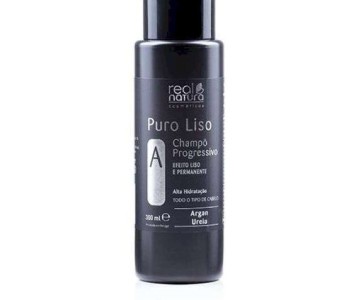 ESCOVA PURO LISO PASSO A SHAMPO PROGRESSIVO EFEITO LISO 300ML REAL NATURA