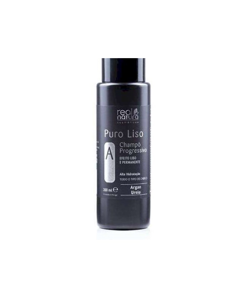 ESCOVA PURO LISO PASSO A SHAMPO PROGRESSIVO EFEITO LISO 300ML REAL NATURA