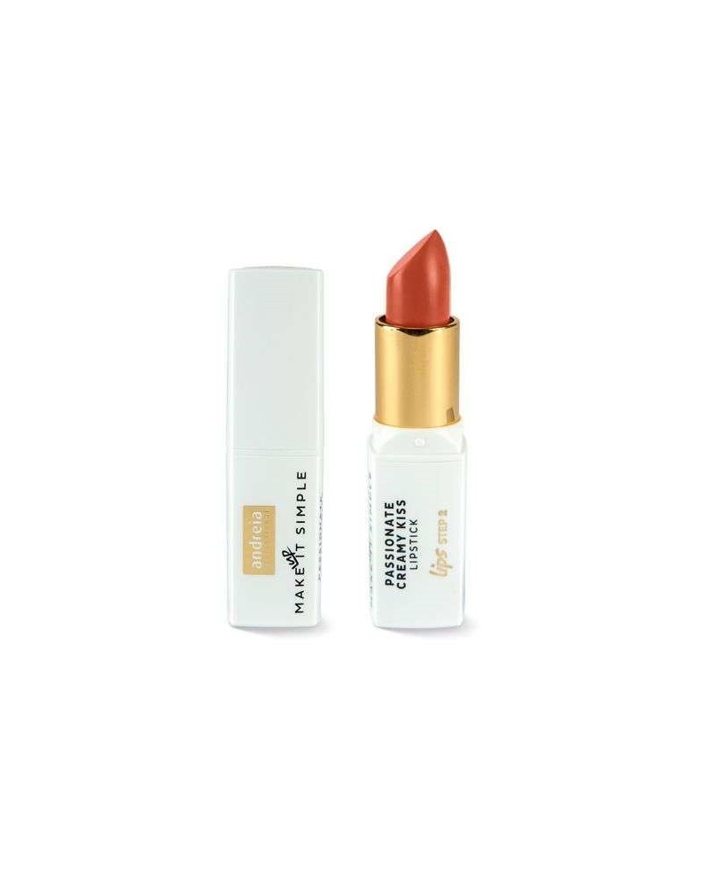 PASSIONATE CREAMY KISS - Lipstick 14 peach Andreia Profissional